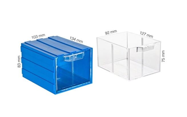 cutie organizatoare cu sertare transparente