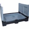 cutie mare cu capac box palet plastic pliabil